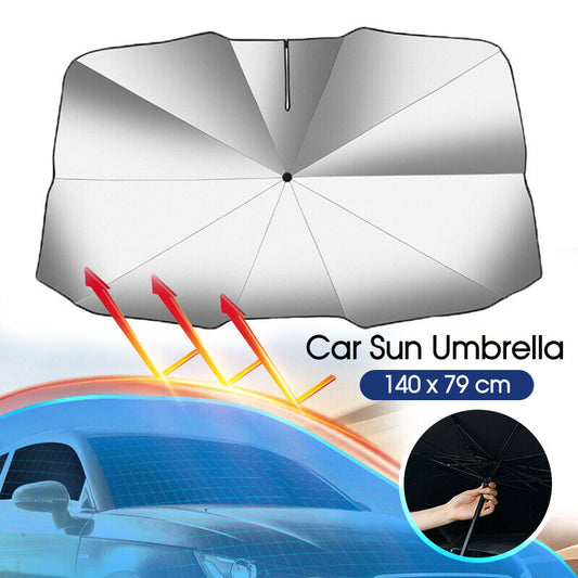 Foldable Car Windshield Sunshade Umbrella Front Window Cover Visor Sun Shade