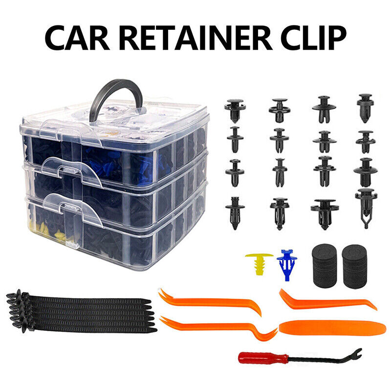855X Car Trim Body Clips Kit Rivets Retainer Auto Panel Bumper Plastic Fastener