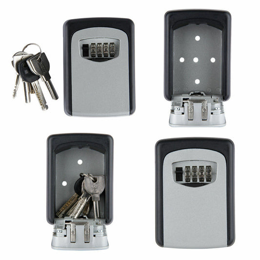4 Digit Wall Mounted High Security Steel Storage Key Box With Combination Lock