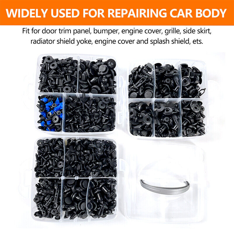 855X Car Trim Body Clips Kit Rivets Retainer Auto Panel Bumper Plastic Fastener