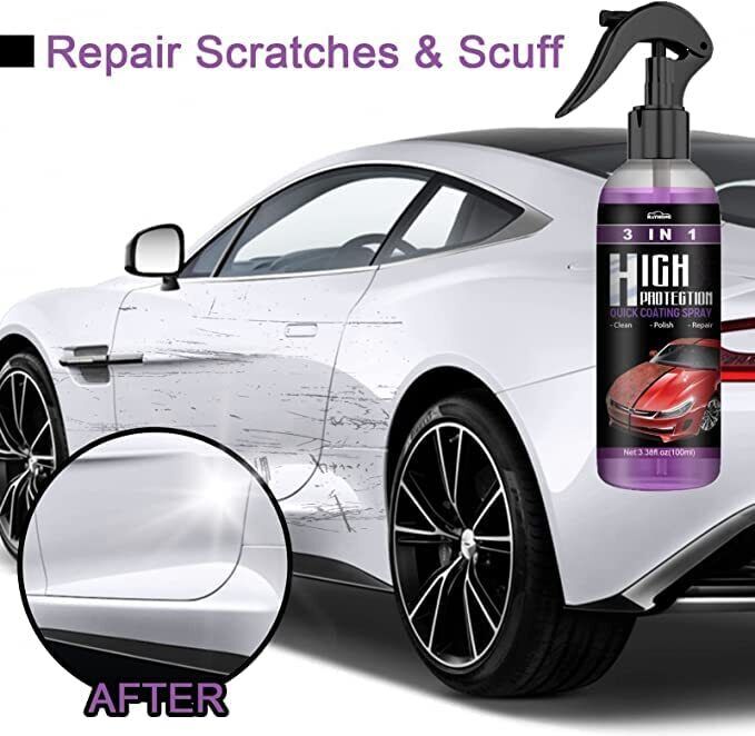 3in1 High Protection Quick Car Coat Ceramic Coating Spray Hydrophobic