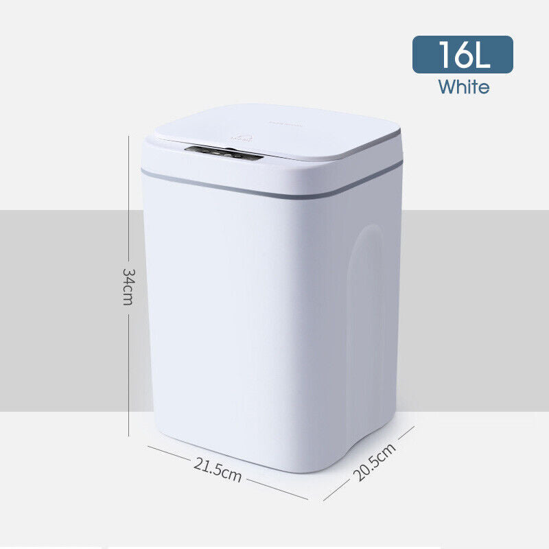 12-18L Smart Trash Bin Automatic Motion Sensor Rubbish Waste Bin Basket Toilet