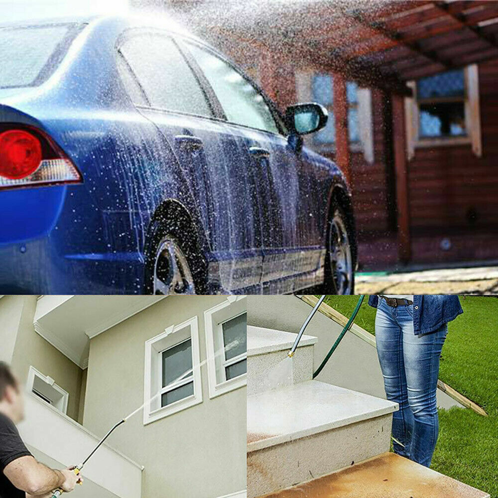 Hydro Jet High Pressure Power Washer Water Spray Gun Nozzle Wand Cleaner