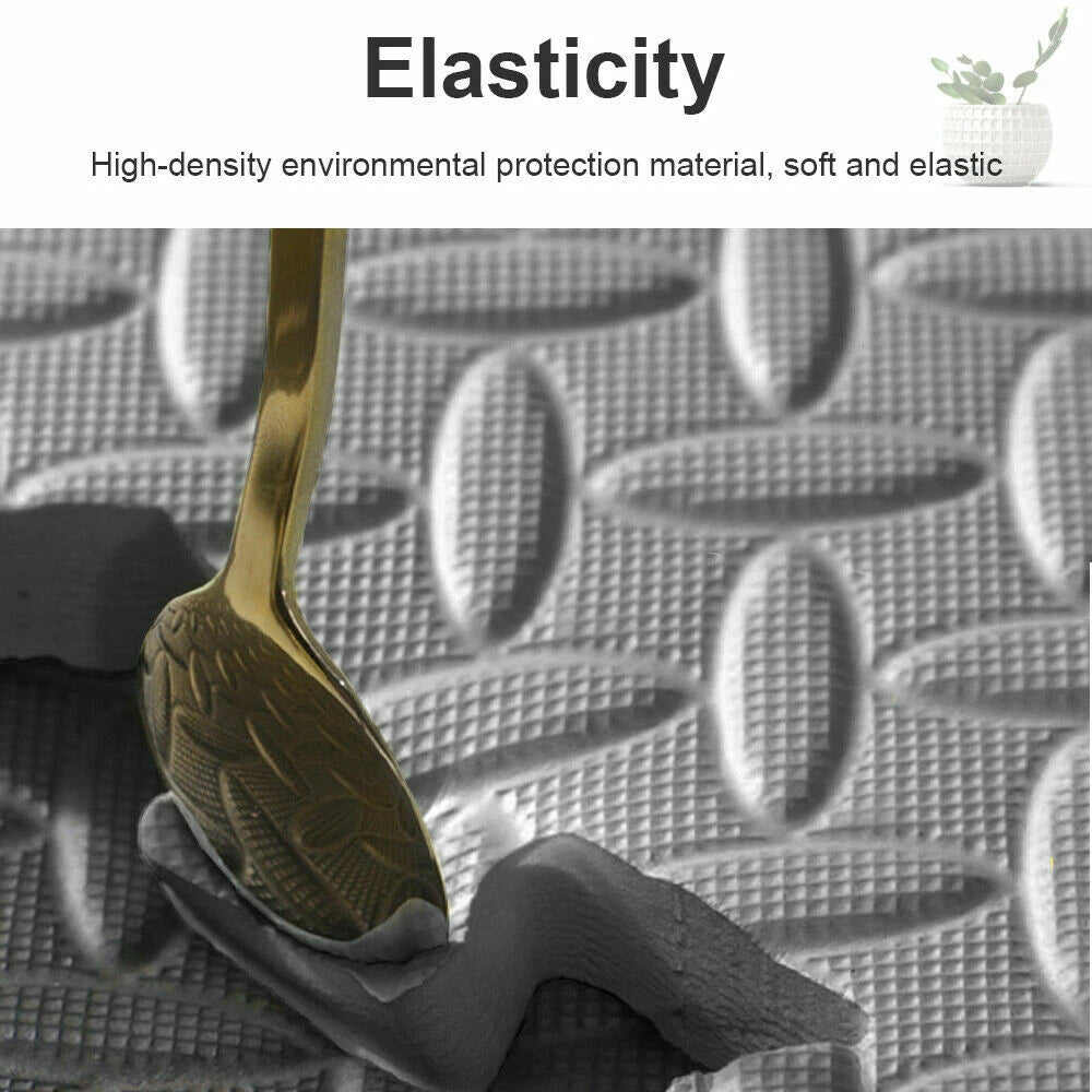 6pcs Interlocking Heavy Duty EVA Foam Gym Flooring Mat Floor Mats Tiles 60x60cm