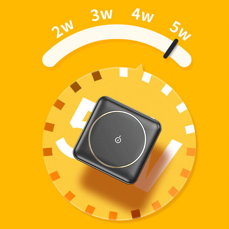 Slim Portable Mini Qi Charger Magnetic Wireless Power Bank 10000mAh