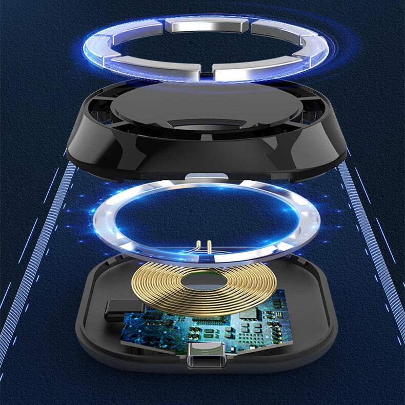 Magnetic Wireless Car Fast Charger Mount Holder For iPhone 11 12 13 14 Pro Max