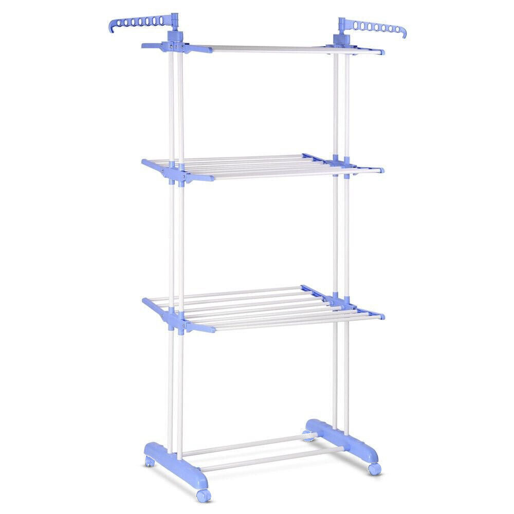 Foldable 6 Tiers Clothes Airer Indoor Laundry Drying Rack Horse Garment Hanger