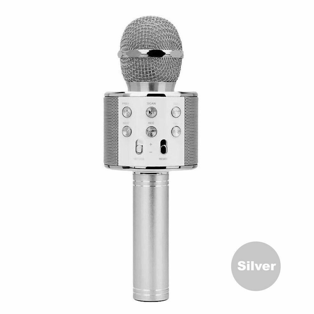 Karaoke Microphone Speaker Wireless Bluetooth Handheld Mic USB Player KTV