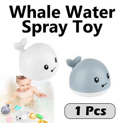 1Pcs LED Lights & Water Sensor Automatic Water Spray Whale Baby Bath Toys