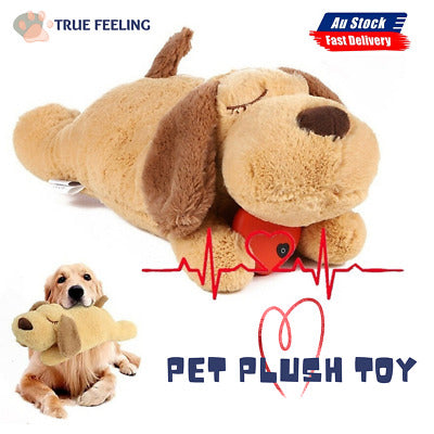 Pets Toy Heartbeat Soft Plush Sleeping Buddy Pet Dog Anxiety Behavioral Aid