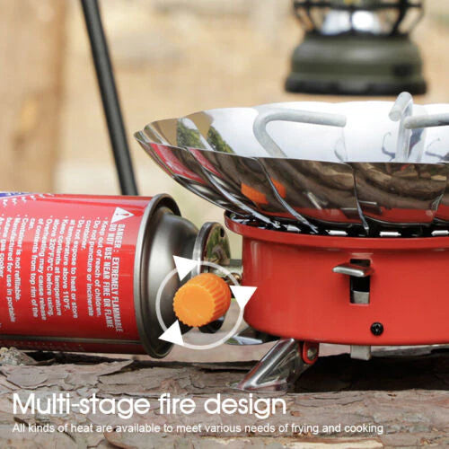 Mini Folding Camping Stove Portable Burner Butane Gas Cooker Outdoor Windproof