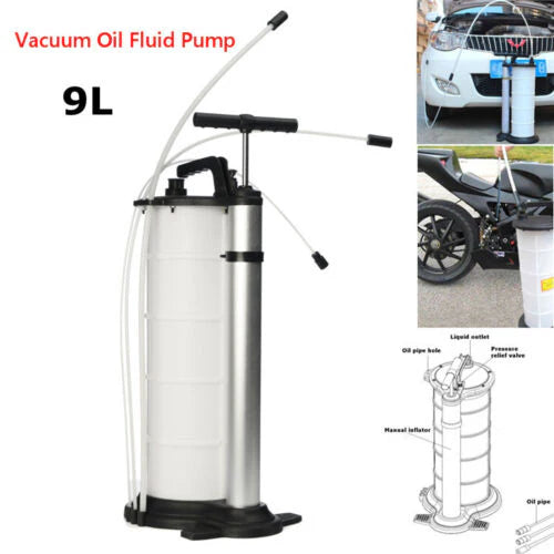 OIL EXTRACTOR 9L WASTE OIL & FLUID VACUUM TRANSFER PUMP SUCTION PUMP