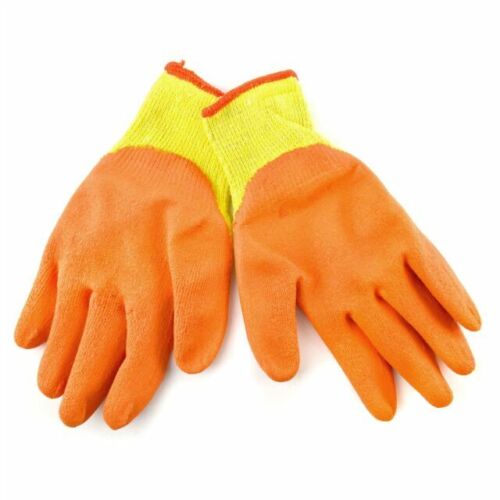 Handy Hardware Work Gloves Latex Palm Gripping Power Oil/Grease Resistant