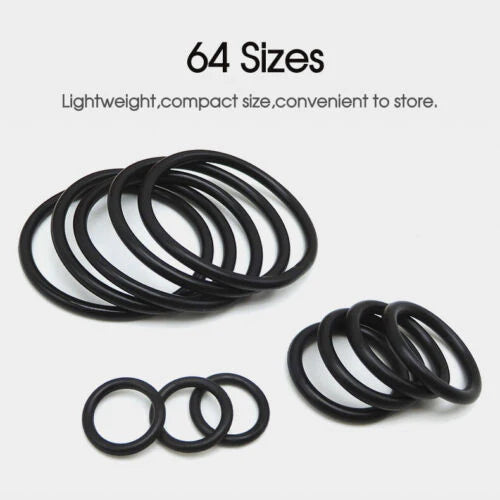 826PCS INDUSTRIAL RUBBER O RING ASSORTMENT KIT SET 419 METRIC & 407 IMPERIAL