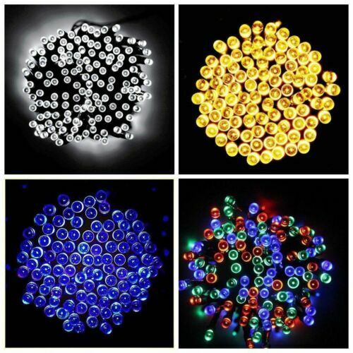 LED Solar Power Curtain Light Fairy String Lights Room Garden Outdoor Home Deco