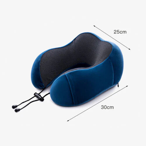 Memory Foam U-shaped Travel Pillow Neck Support Rebound Pad Sleeping Headrest