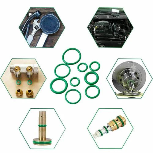 270 PCS AIR CONDITIONING O RING ASSORTMENT KIT GREEN AIR CON 18 SIZES ORING GAS