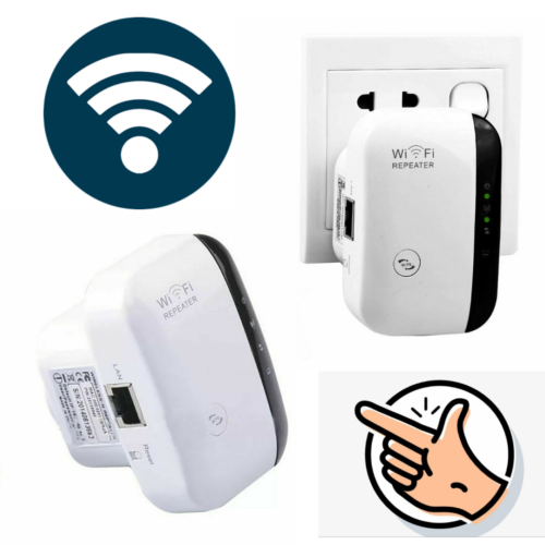 White Wifi300Mbps Extender Repeater Range Booster Wireless-N 802.11