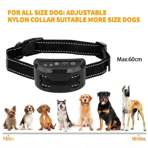 Anti Bark Dog Training Collar Stop Barking Rechargeable Auto Collars