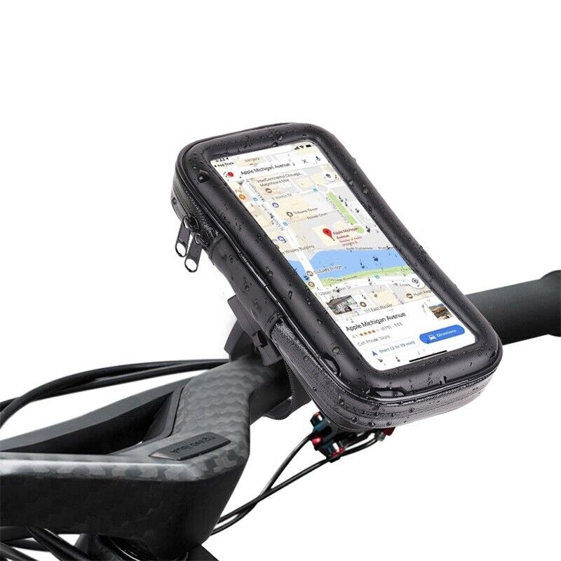 Waterproof Motorcycle Phone Holder Bag Case Motorbike Scooter Mobile MTB