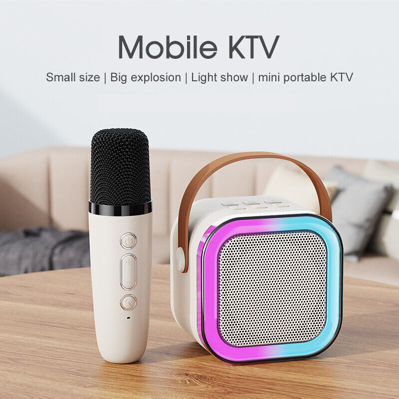 Karaoke speaker with Wireless Microphones for Adults/Kids Bluetooth Speaker