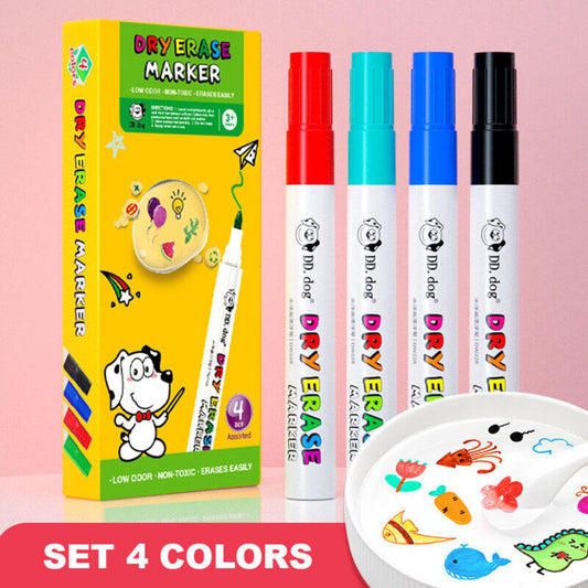 4pcs Magical Water Painting Pen Magic Doodle Drawing Pens Multicolor