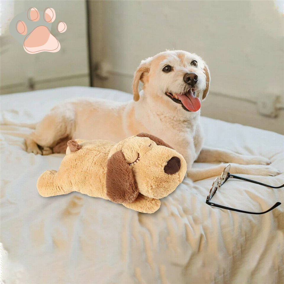 Pets Toy Heartbeat Soft Plush Sleeping Buddy Pet Dog Anxiety Behavioral Aid