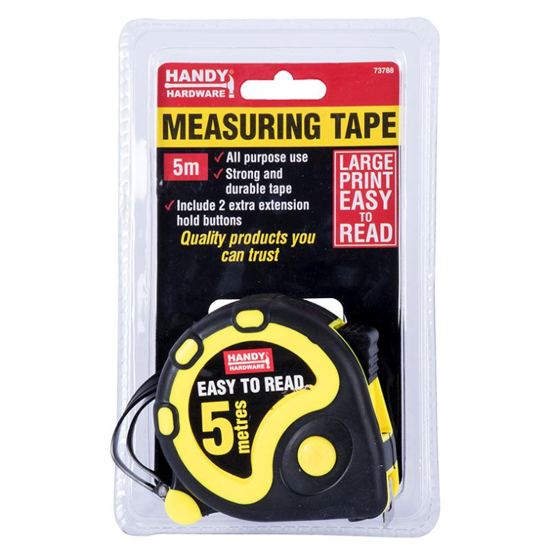 Measuring Tape Measure Steel Ruler Lock Rubber Grip Metric & Inch 5m/7.5m/10m