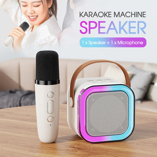 Karaoke speaker with Wireless Microphones for Adults/Kids Bluetooth Speaker