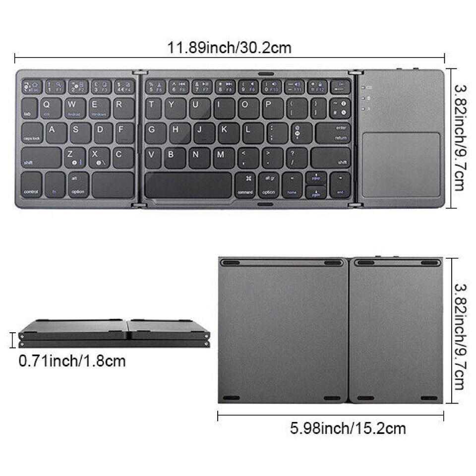 Portable Mini Folding Bluetooth Keyboard Wireless