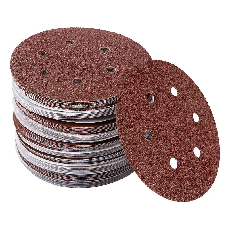 150X 150mm 6" Sanding Discs Pads 60 - 240 Grit Mixed Orbital Sander Sandpaper