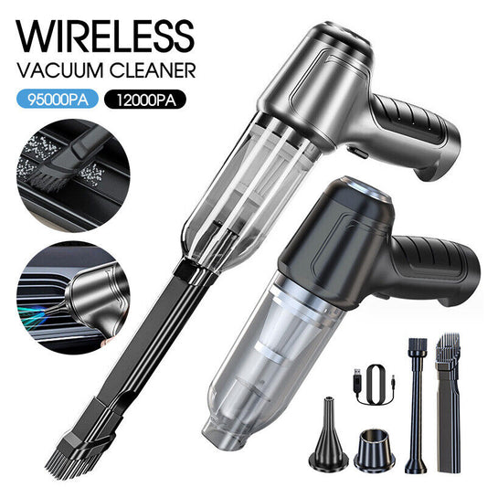95000PA Wireless Car Vacuum Cleaner Handheld Vaccum Mini Power Suction Dust Blow