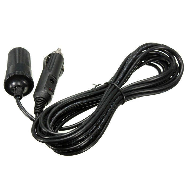 5m 12V Car Cigarette Cigar Lighter Adapter Extension Cable Cord Lead Socket Plug