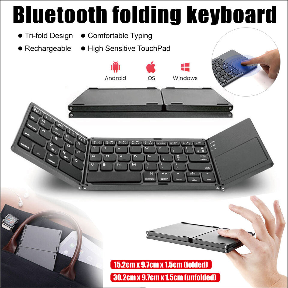 Portable Mini Folding Bluetooth Keyboard Wireless