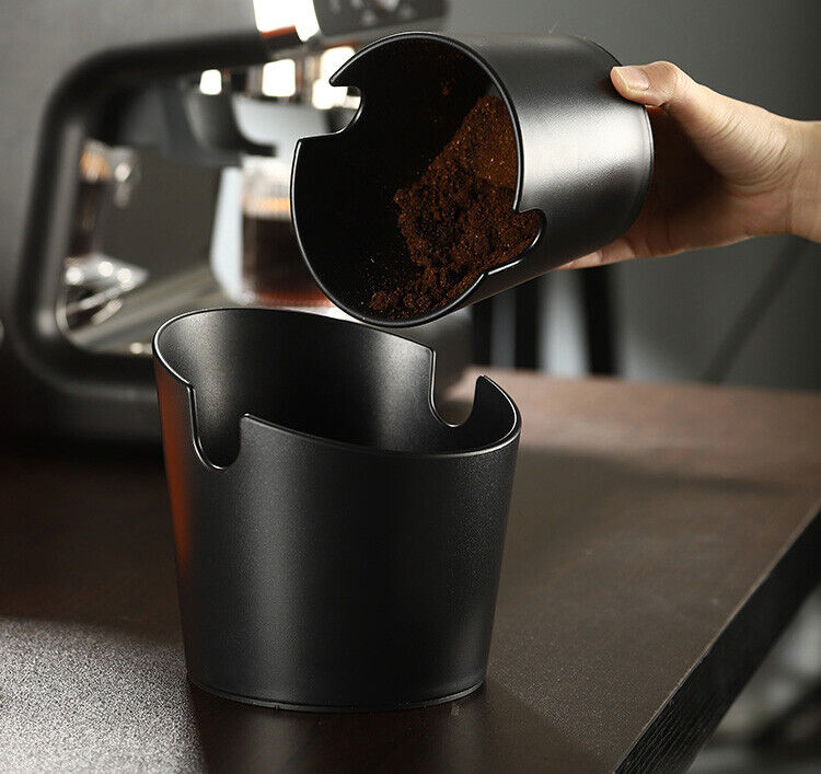 PRO Coffee Knock Bin CREMA Espresso Grinds Tamper Waste Box Container Tamp Tube
