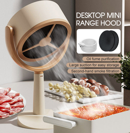 Portable Kitchen Hood Desktop Range Hood Small Desktop Mini High Suction Power