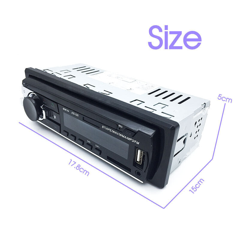 Car Bluetooth In-dash Radio Stereo Audio Head Unit Player 1 DIN