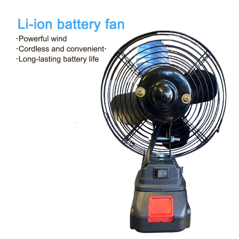 8-inch USB Portable Fan Industrial Grade Lithium Ion Fan Super Strong Wind Power