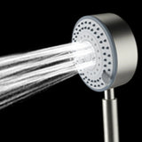 STAINLESS STEEL 5 GEAR ADJUSTABLE SHOWER HEAD WITH 1.5M HOSE